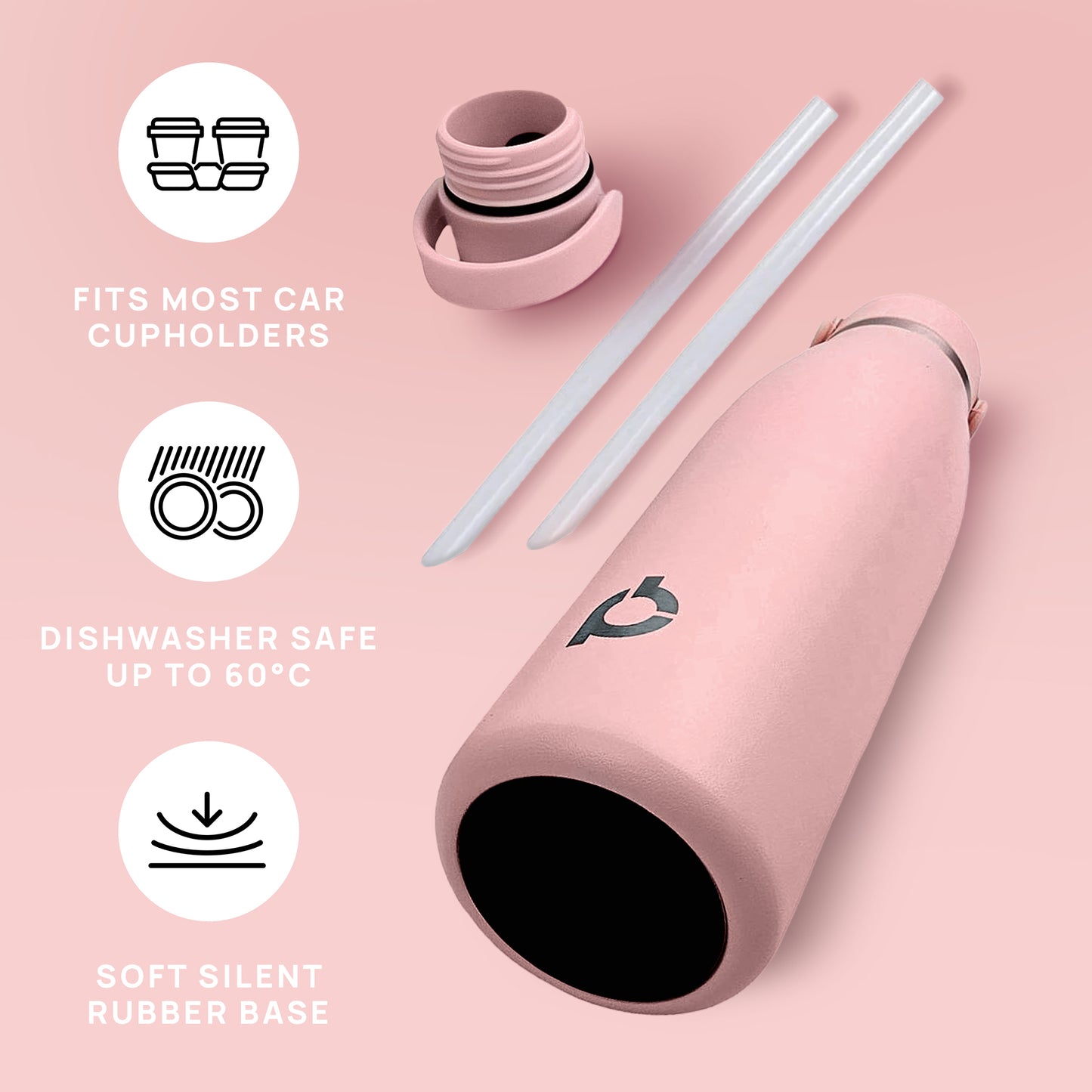Rose Quartz - Blush Rose Pink (17oz/500ml)