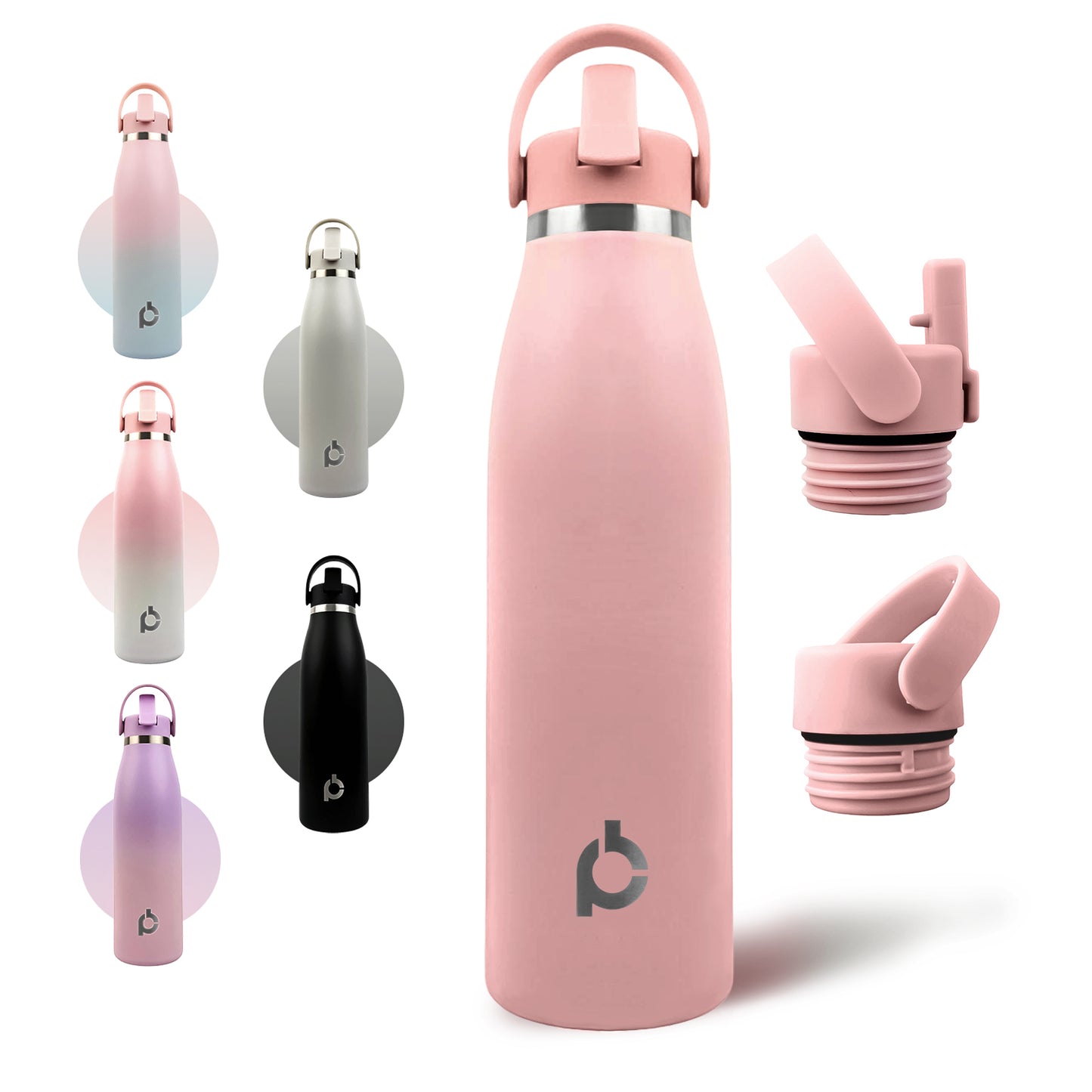 Rose Quartz - Blush Rose Pink (17oz/500ml)