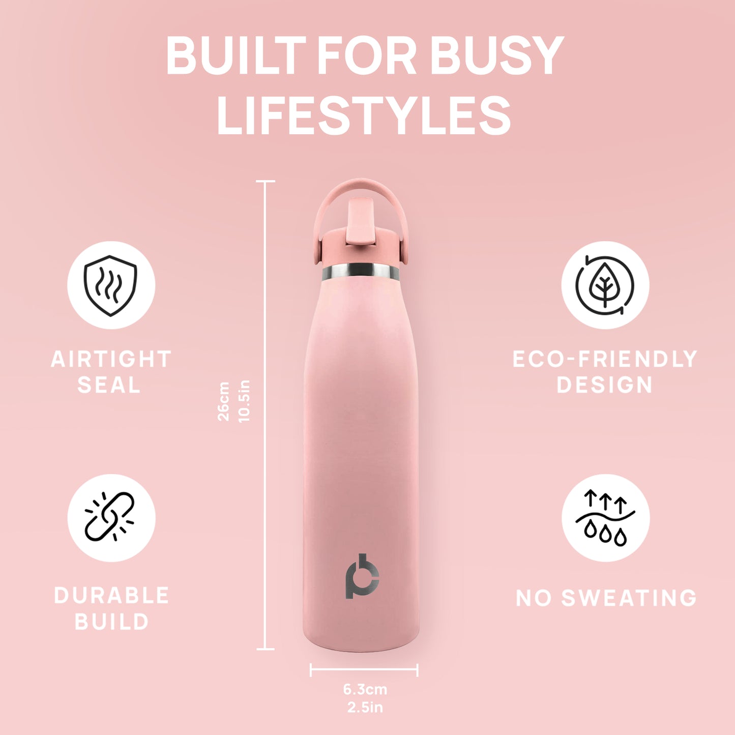 Rose Quartz - Blush Rose Pink (17oz/500ml)
