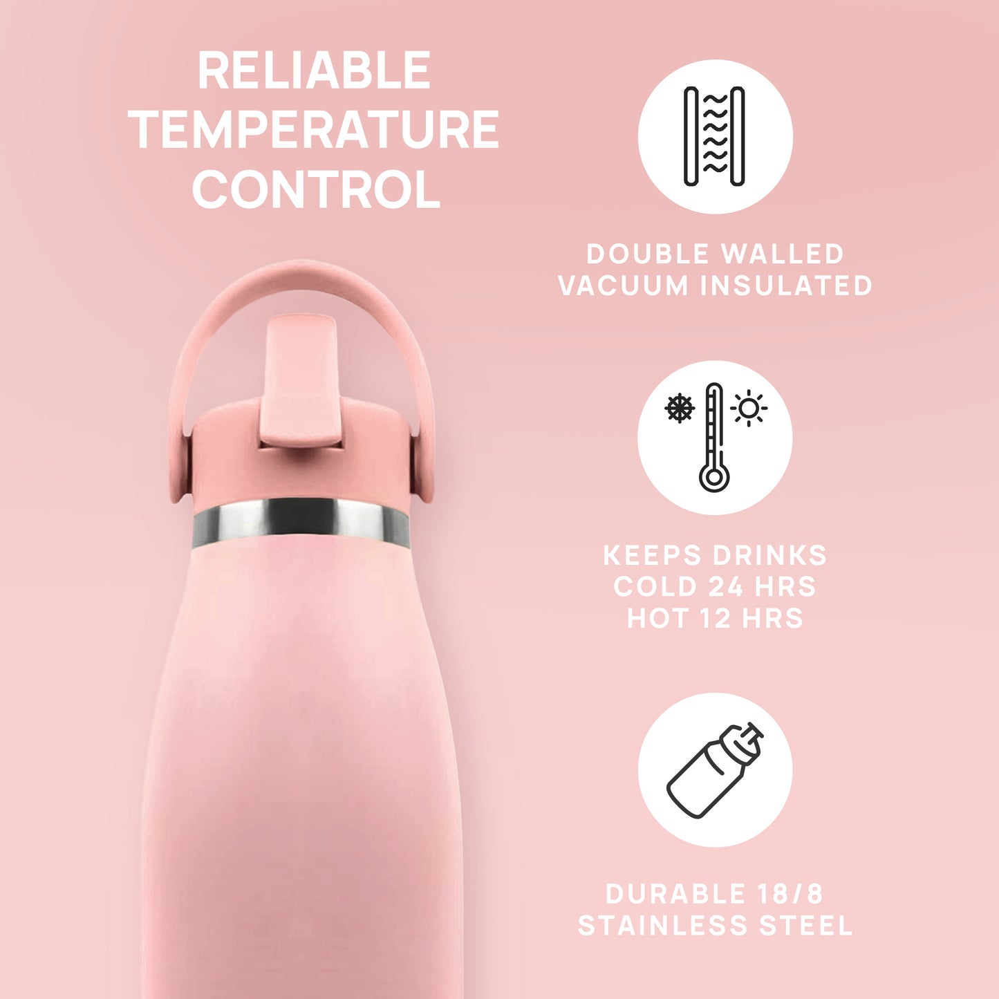 Rose Quartz - Blush Rose Pink (17oz/500ml)