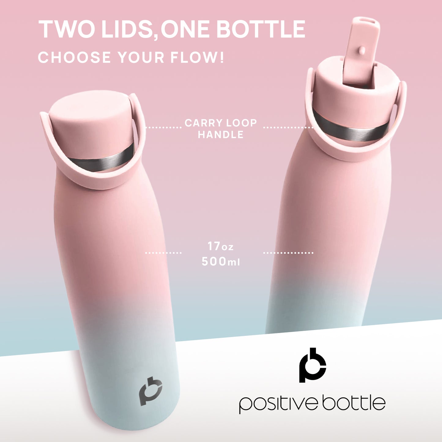 Sunset Mist - Pink Sky Blue (17oz/500ml)