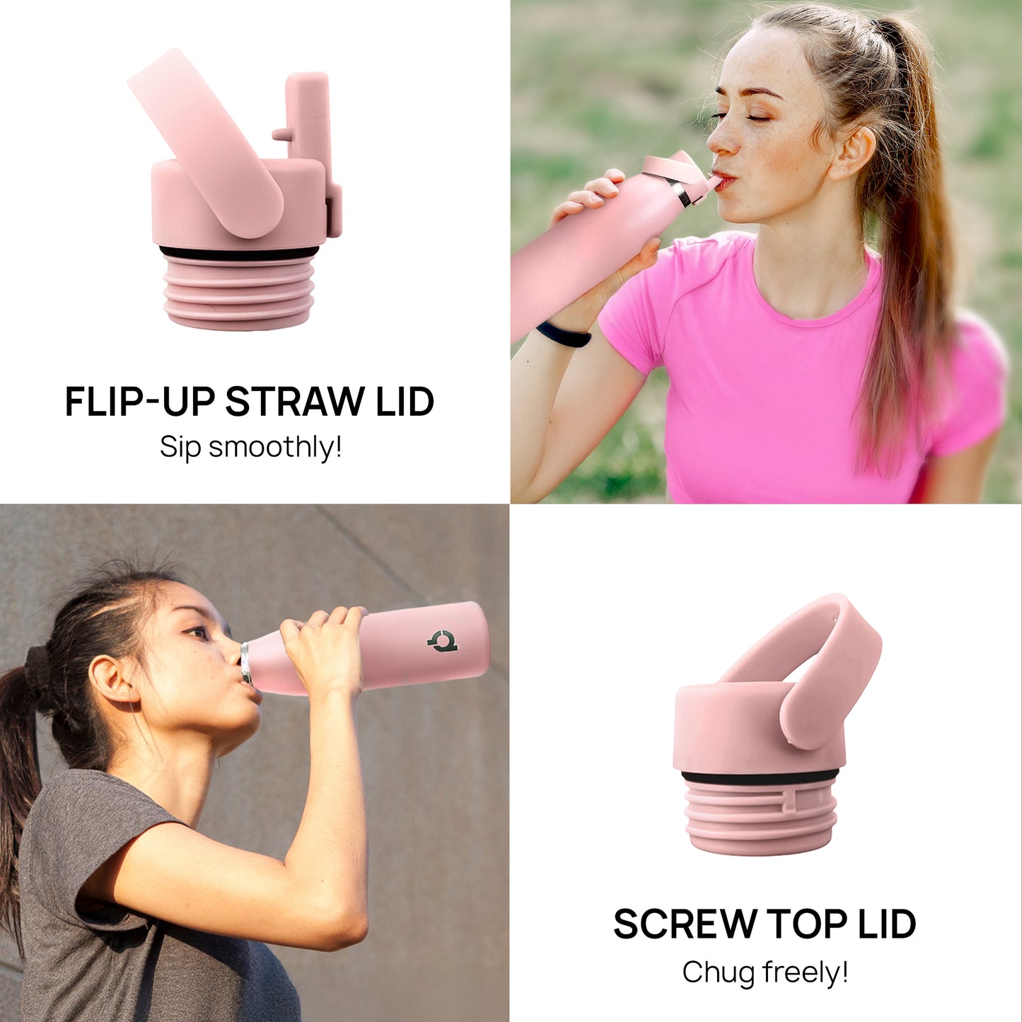 Rose Quartz - Blush Rose Pink (17oz/500ml)